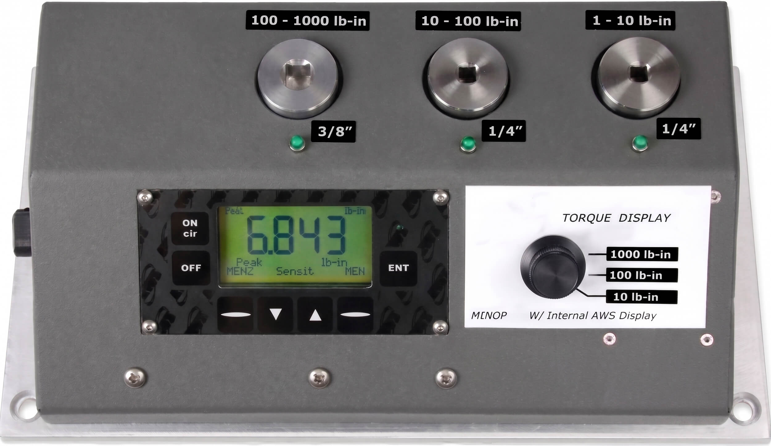 AWS MTMDP-2S Multi-Range Torque Tester with any 2 Transducers up to 1000 lbf-in