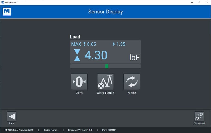 Mark-10 MF100 USB Sensor Interface with MESUR Flex