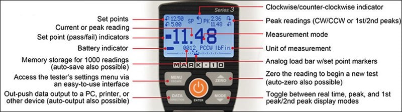 Mark-10 Probadores de Torque para Herramientas Serie TT02