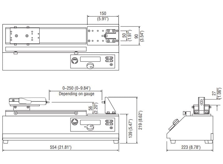 Imada MH2-110 Horizontal Motorized Test Stand