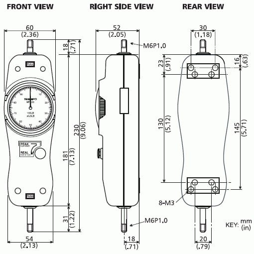 Shimpo MF Mechanical Force Gauge