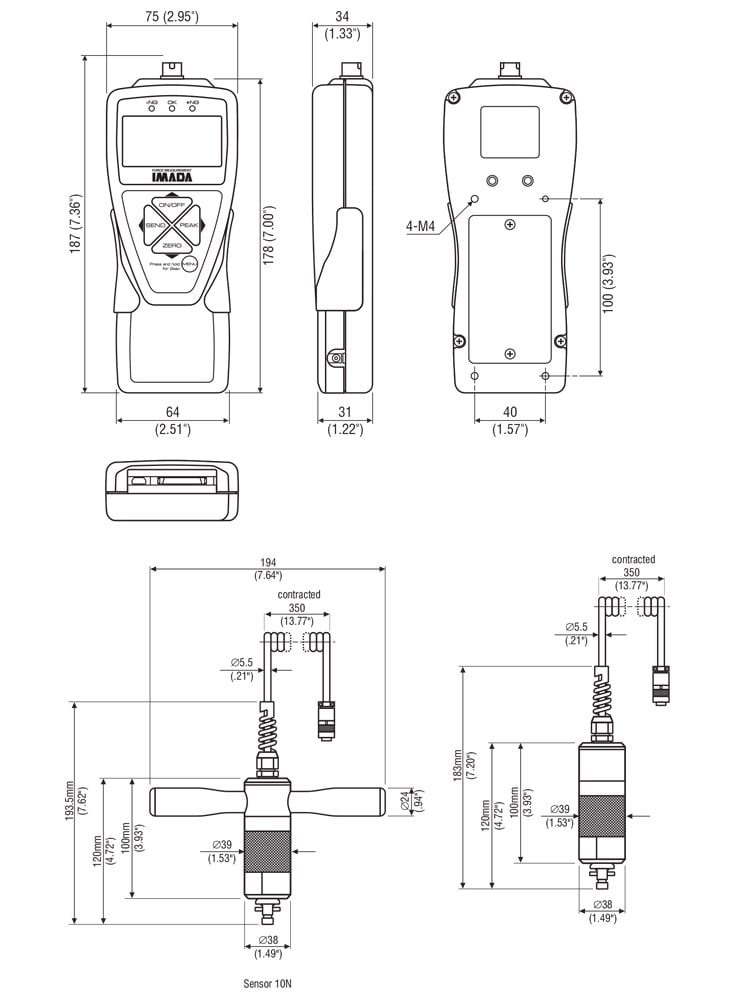 Imada HTGS Medidor de Torque Digital