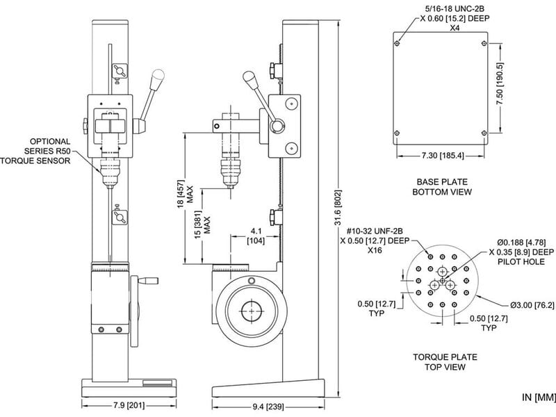 Mark-10 Bancos de Prueba de Torque Manual TST &amp; TSTH