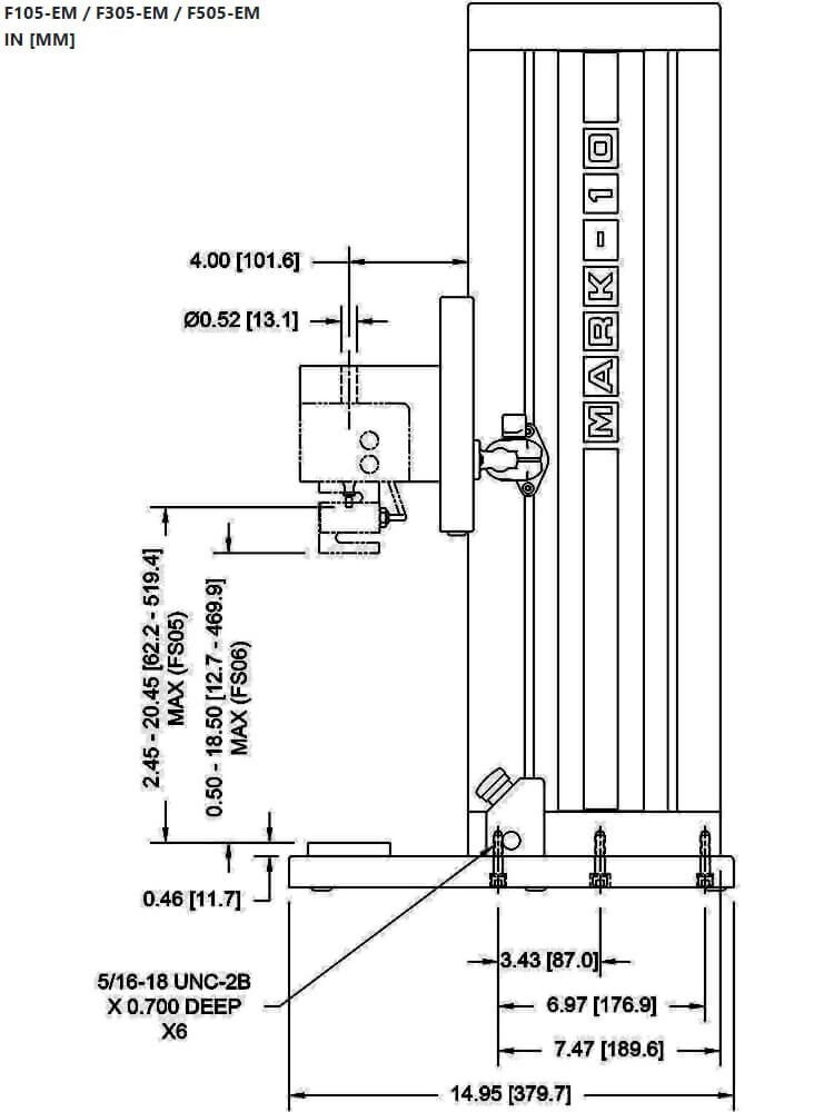 Mark-10 EasyMESUR-LR Tension and Compression Test Frame