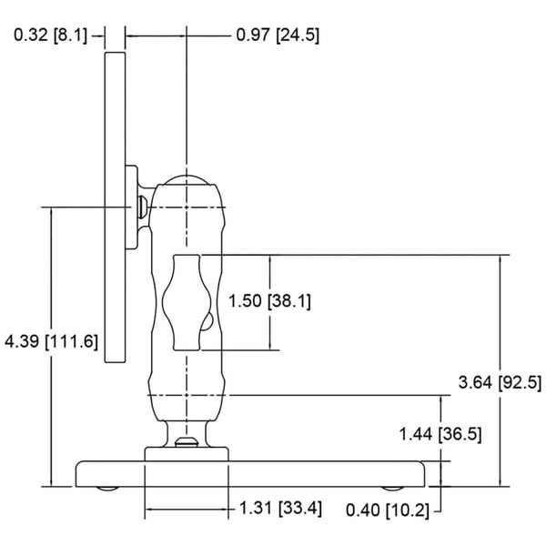 Mark-10 AC1100 Tabletop Stand For Indicators