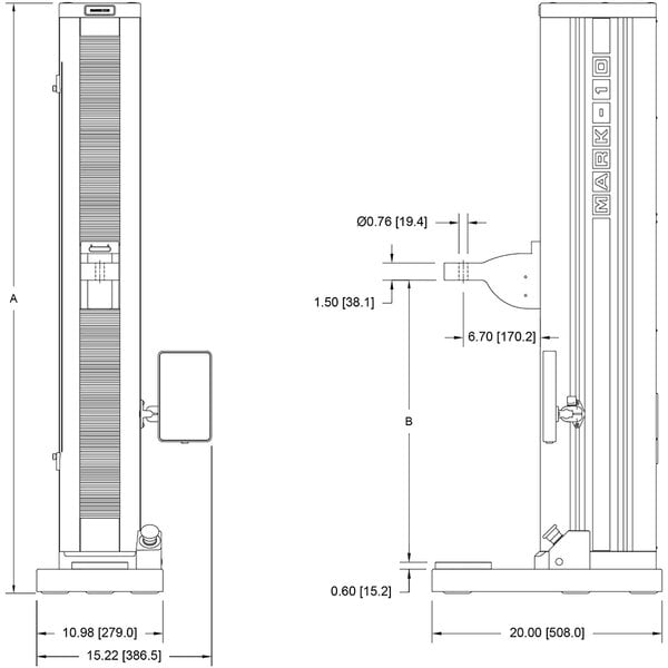 Mark-10 EasyMESUR-HR Tension and Compression Test Frame - High Range