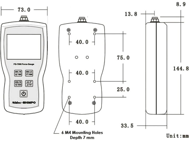 Shimpo FG-7000L Digital Force Gauge