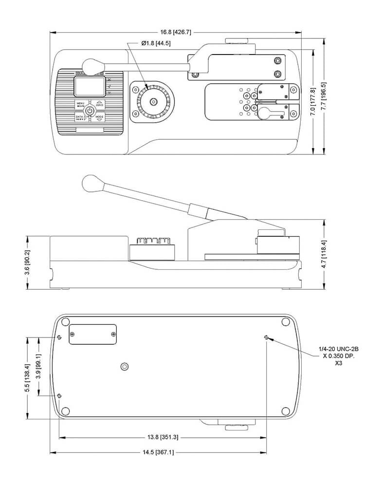Mark-10 WT-205 Wire Crimp Pull Tester, 200 lbF / 1,000 N