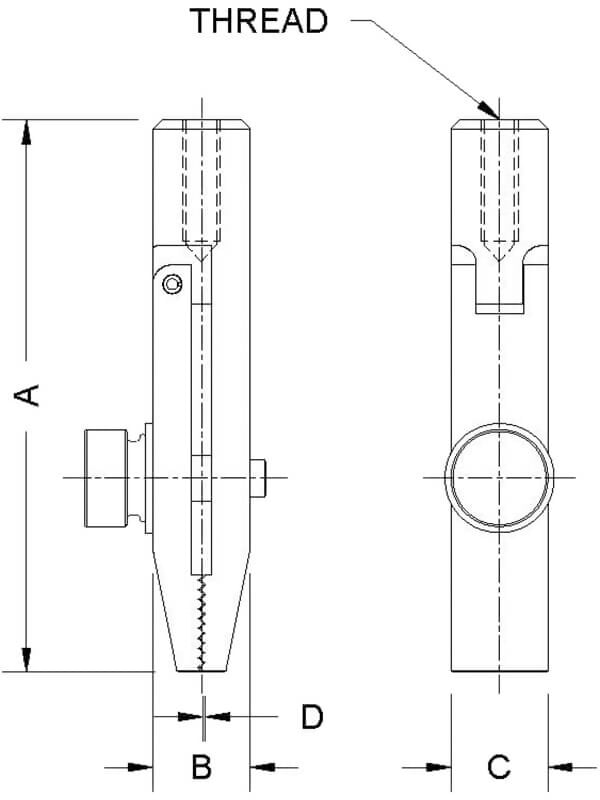 Mark-10 G1124 Miniature Film & Paper Peel Grip