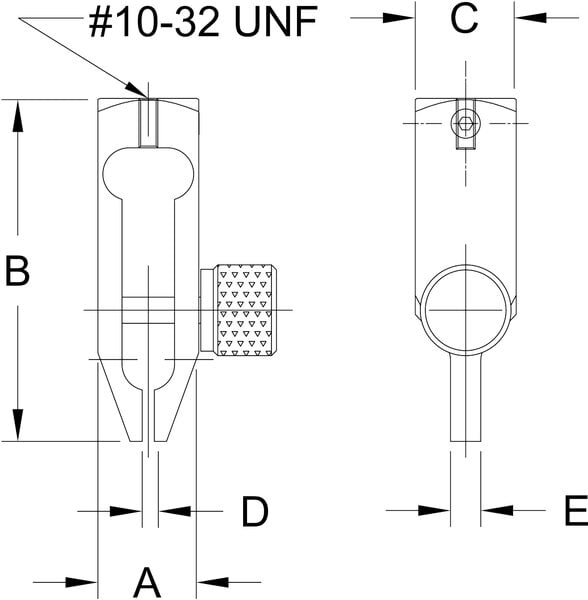 Mark-10 G1003 Miniature Component Grip, Capacity 30 Lbs