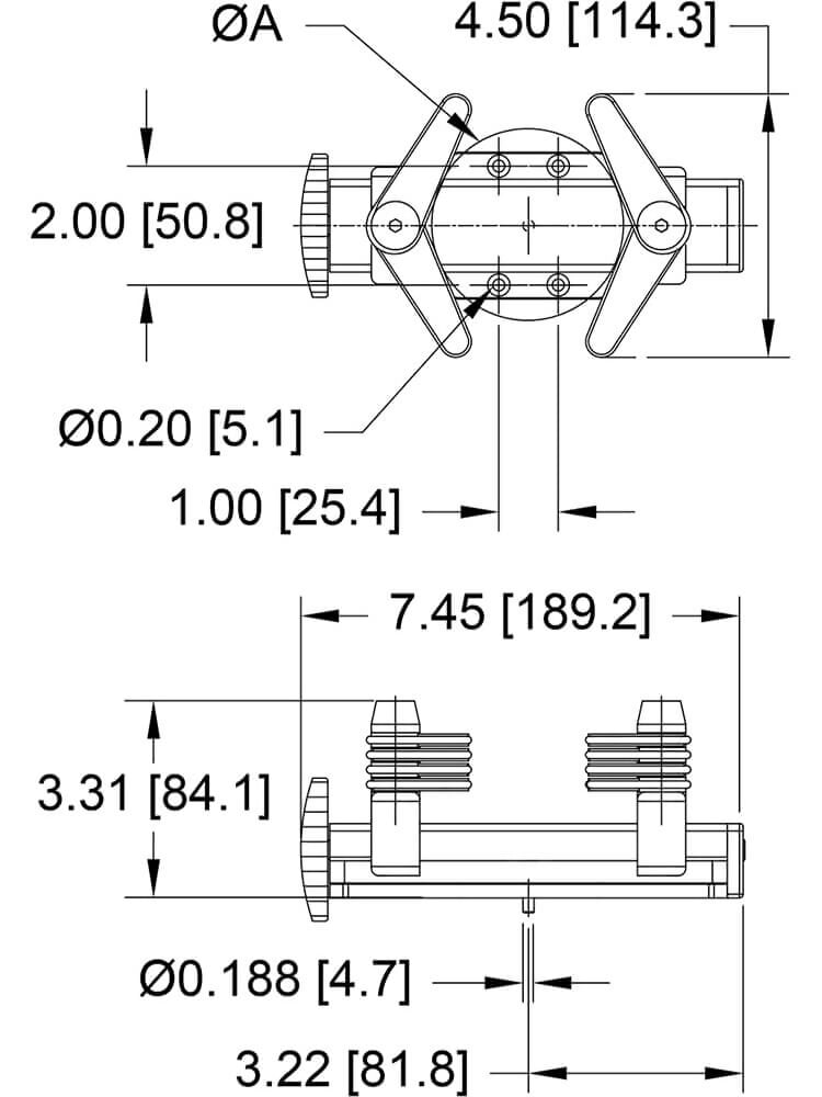 Mark-10 G1023 Bottle / Round Sample Grip, Max Sample Diameter 4.8"