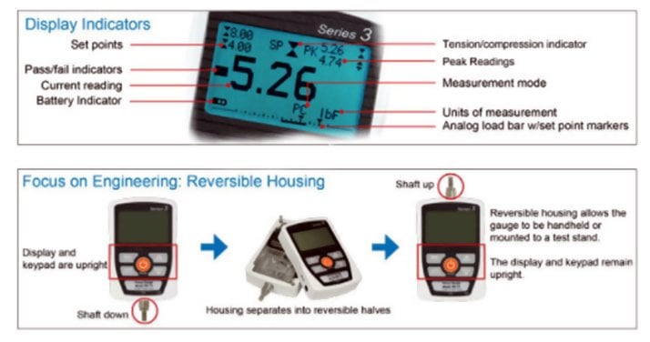 Mark-10 Series 3 Digital Force Gauge