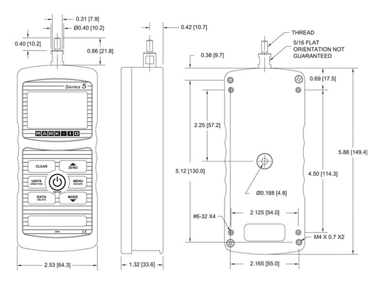 Mark-10 M5-2-COF Coefficient of Friction Gauge