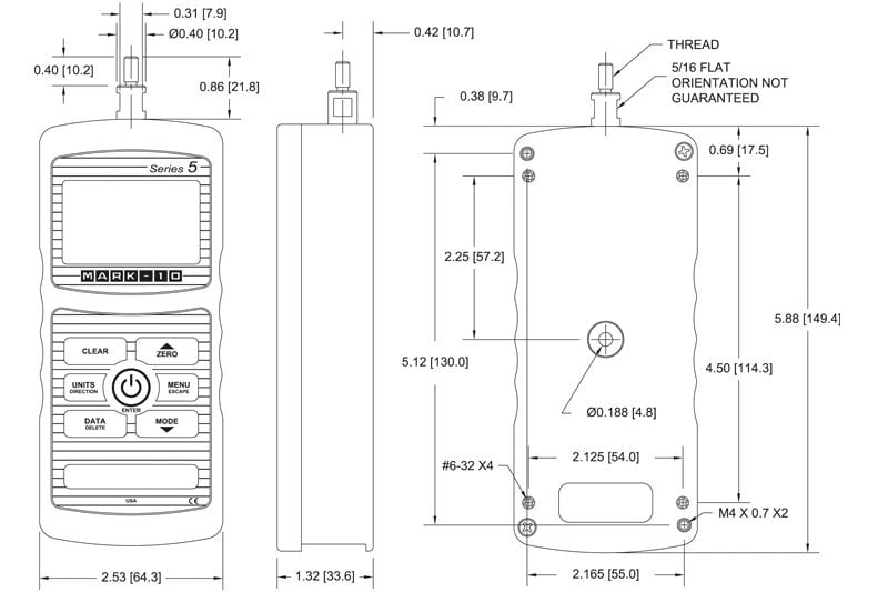 Mark-10 M5-2-COF Coefficient of Friction Gauge