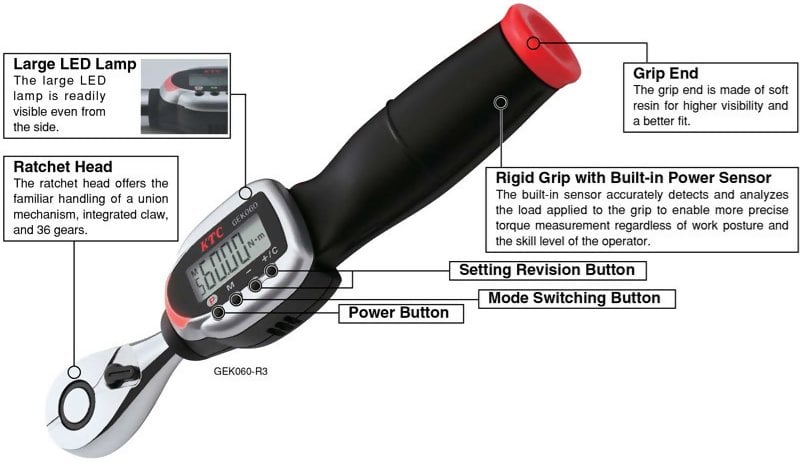 Checkline GEK Adjustable and Ratchet Digital Torque Wrenches